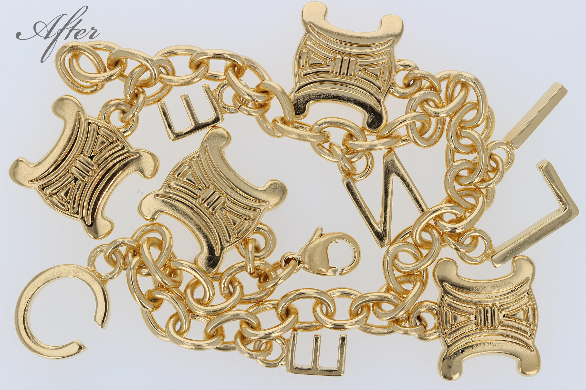 セリーヌ トリオンフ ブレスレット、新たなメッキ加工