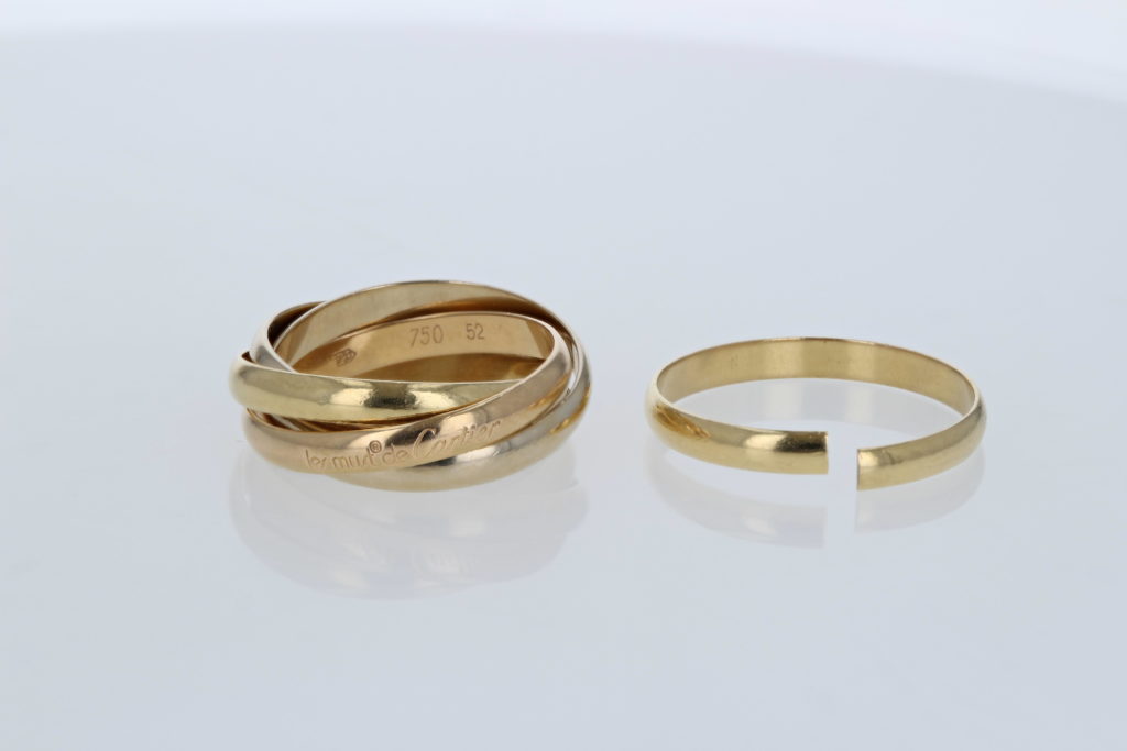 カルティエ Cartier リング トリニティ 5バンド 5連 スリーカラー