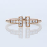 ティファニー T ダイヤモンド ワイヤーリング、サイズ調整 ティファニー T ダイヤモンド ワイヤーリング(tiffany t diamond wire ring)、サイズ調整