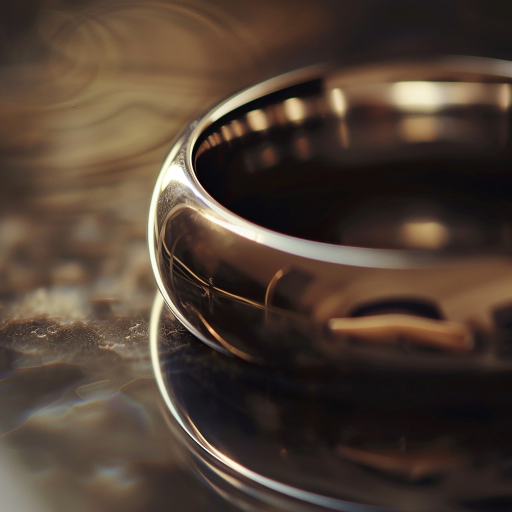 指輪の表面を磨き新品のようにします 指輪の新品仕上げ