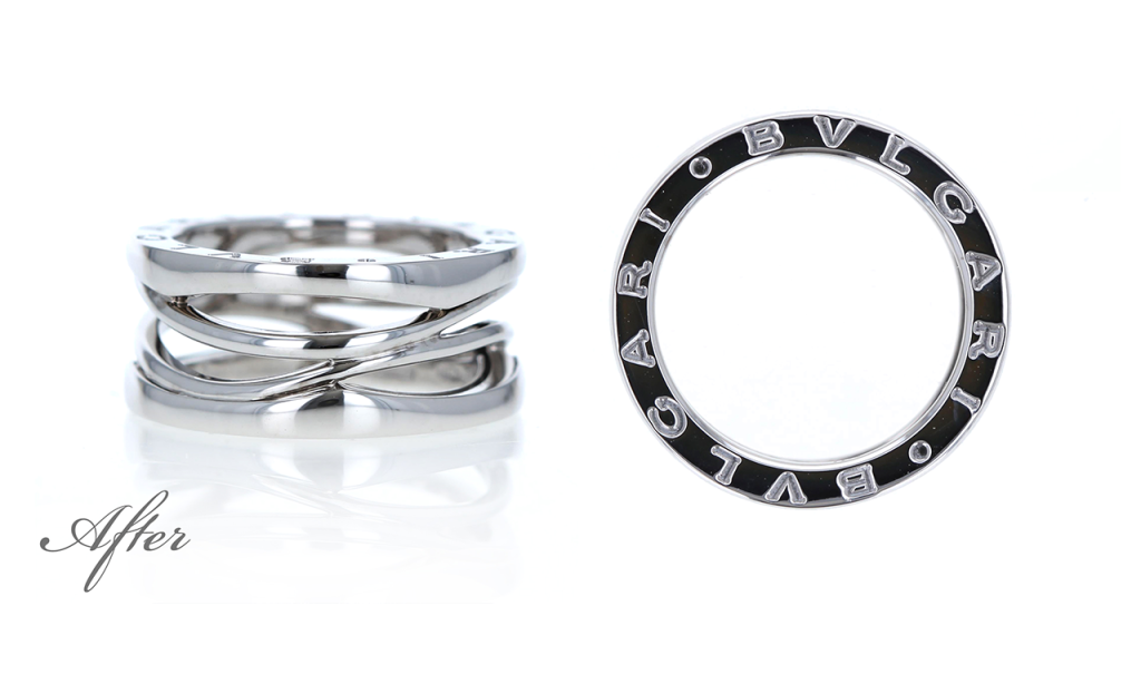 ブルガリのビーゼロワンリングを磨き修理 ブルガリのビーゼロワンリングを磨き修理